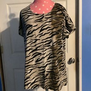 Women’s Fair Lady Animal Print Top Size 10